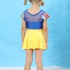 Cartoon characters snow white two-piece child girl swimwear