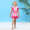 Cartoon characters snow white two-piece child girl swimwear