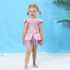 Cartoon characters snow white two-piece child girl swimwear