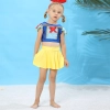 Cartoon characters snow white two-piece child girl swimwear