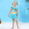 Cartoon characters snow white two-piece child girl swimwear