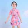 2023 summer cartoon printing one-piece teen girl swimwear