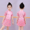 2023 summer cartoon printing one-piece teen girl swimwear