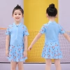 2023 summer cartoon printing one-piece teen girl swimwear