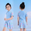 2023 summer cartoon printing one-piece teen girl swimwear