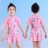 2023 summer cartoon printing one-piece teen girl swimwear