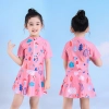 2023 summer cartoon printing one-piece teen girl swimwear