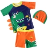 new design cartoon printing boy swimwear 5-10years old