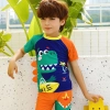 new design cartoon printing boy swimwear 5-10years old