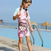 unisex cartoon boy swimsuit  girl swimwear two-piece swimsuit for boy