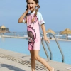 unisex cartoon boy swimsuit  girl swimwear two-piece swimsuit for boy