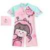 unisex cartoon boy swimsuit  girl swimwear two-piece swimsuit for boy