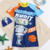 good quality cartoon boy swimsuit swimwear two-piece swimsuit for boy