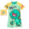 di it letter printing cartoon boy swimwear one-piece swimsuit for boy