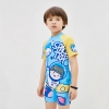 space man printing cartoon boy/girl swimwear one-piece swimsuit for boy