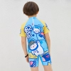 space man printing cartoon boy/girl swimwear one-piece swimsuit for boy