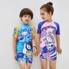 space man printing cartoon boy/girl swimwear one-piece swimsuit for boy