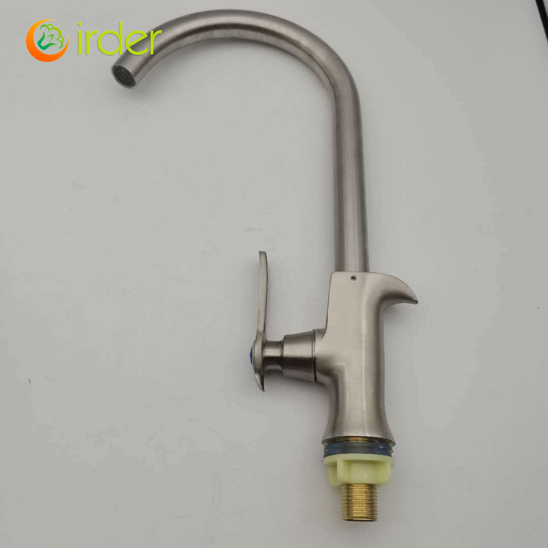 high quality wiredrawing allpoy basin faucet kitchen faucet single inlet water tap