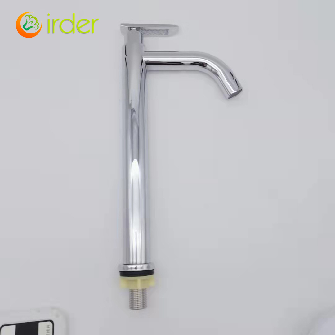 factory single cold water taphole stainless steel basin faucet lengthen lavatory water tap