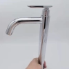 factory single cold water taphole stainless steel basin faucet lengthen lavatory water tap