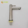 simple 304 stainless steel wiredrawing household water tap washing room basin faucet single taphole buy from factory