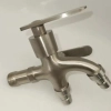 1in 2 out stainless steel home decoration washing machine water tap faucet factory wholesale