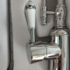 Europe G1/2 upgrade chrome color dual outlets household kithen faucet
