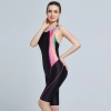 2025 knee length quick dry sports race swimwear women swimsuit