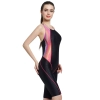 2025 knee length quick dry sports race swimwear women swimsuit