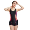 Europe 2025  flat bottom quick dry fabric sports short professional swimwear for women