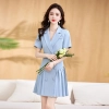 Europe Upgrade fabric women work dress uniform sale women workwear Color Light Blue