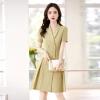 high quality double breast women dress work uniform form dress