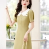 peter pan collar women dress cute style young lady woke dress