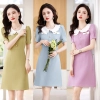 peter pan collar women dress cute style young lady woke dress