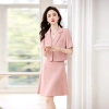 fashion young good fabric women skirt dress suit two piece set work office uniform