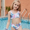 2022 America design tree leavese small girl swimwear tankini swiming swimwear
