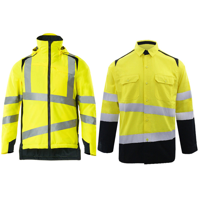 light refective security security guard police man uniform factory worker uniform wholesale factory