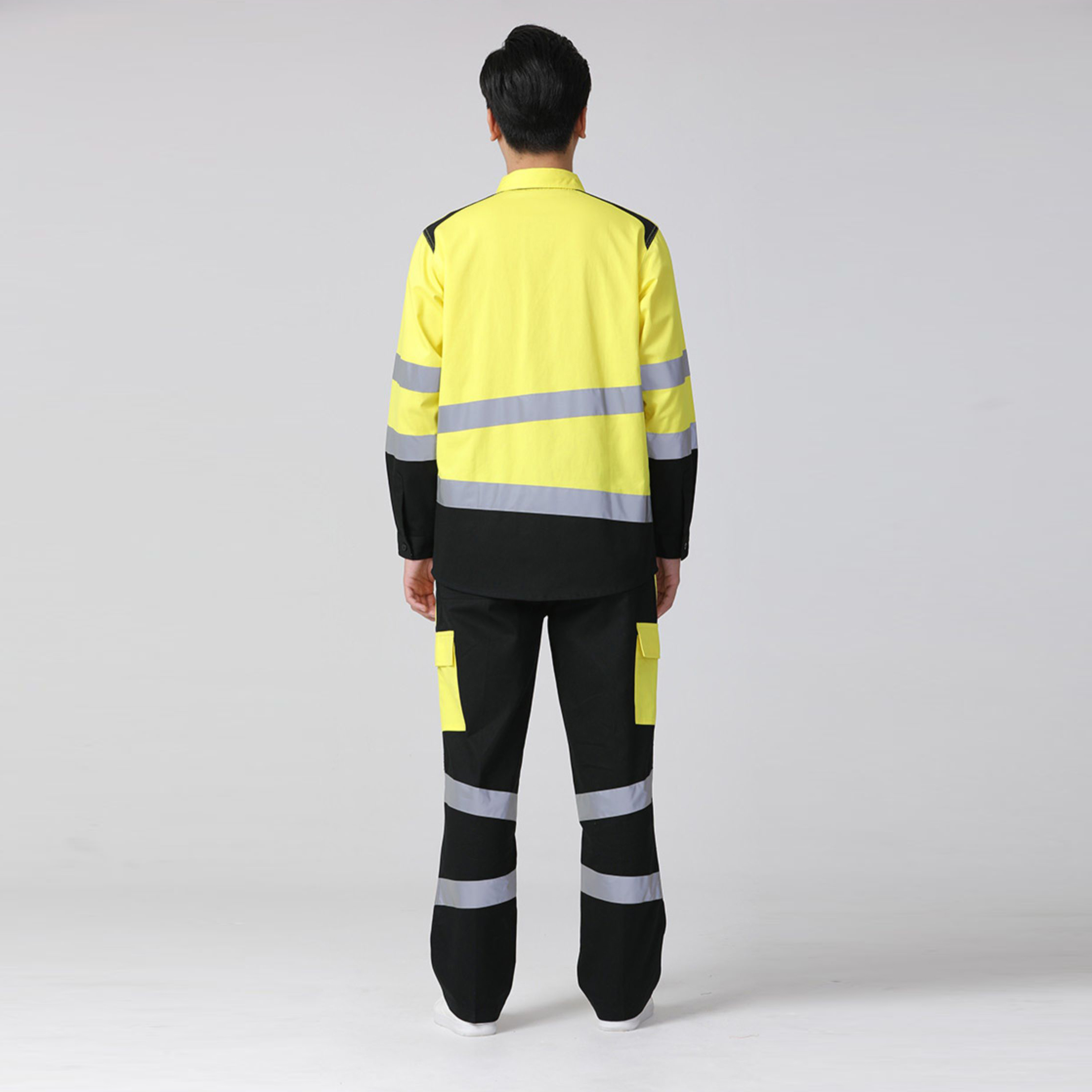 light refective security security guard police man uniform factory worker uniform wholesale factory