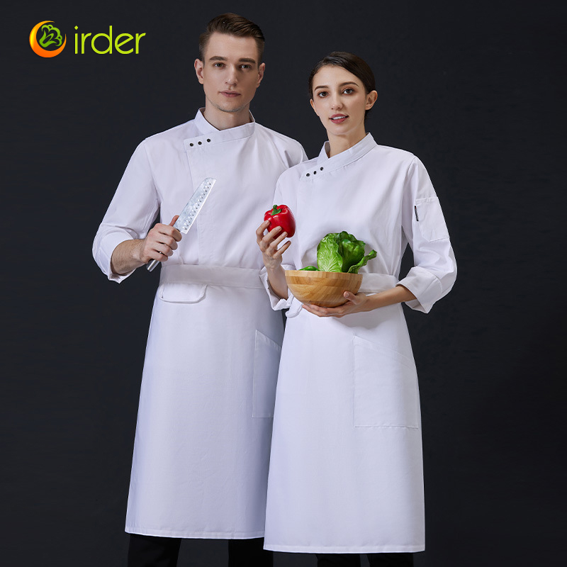 2022 Fall Collection right open long sleeve chef coat work uniform