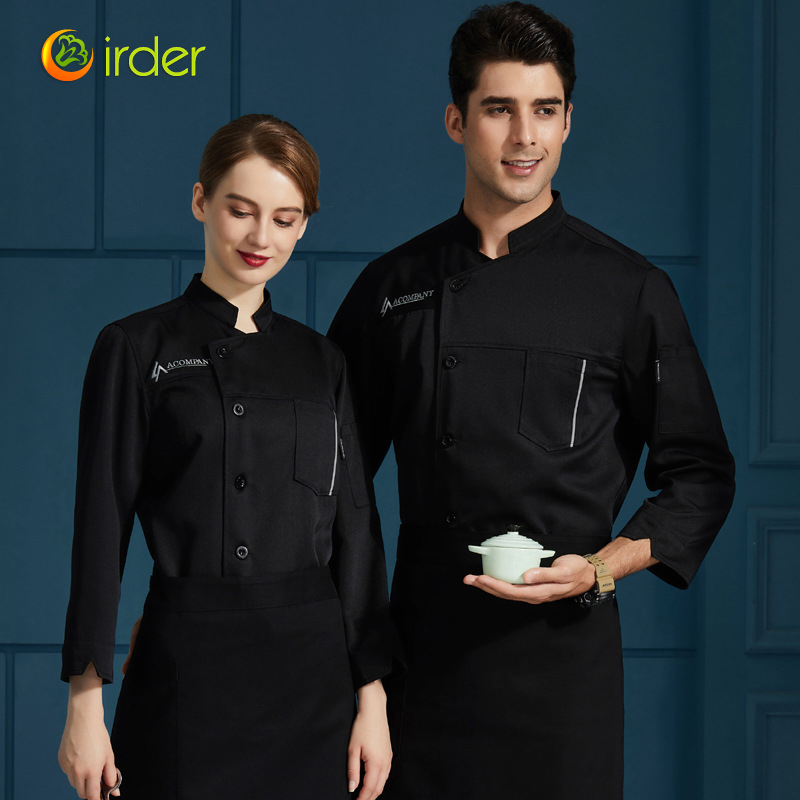 fashion long sleeve cafe restaurant chef coat uniform