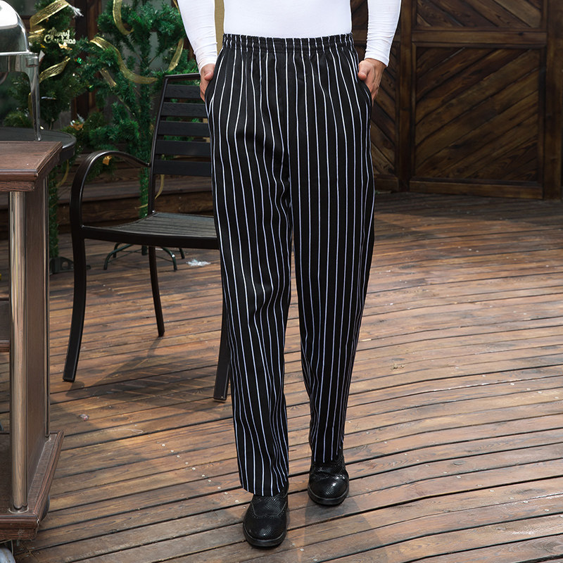 high quality stripes chef trousers chef pant
