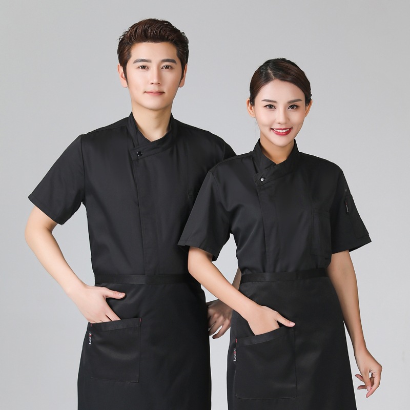 simple cheap white chef jacket chef workwear 