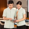 Chinese blouse restaurant hotel staff uniform for women and men
