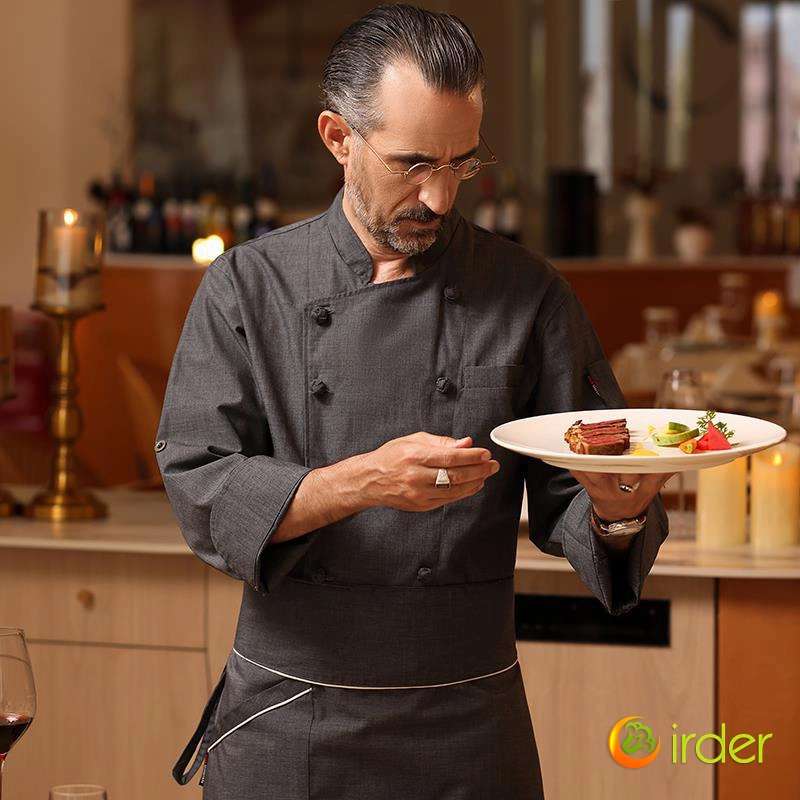 2025 cloth button upgrade chef jacket cooking work uniform