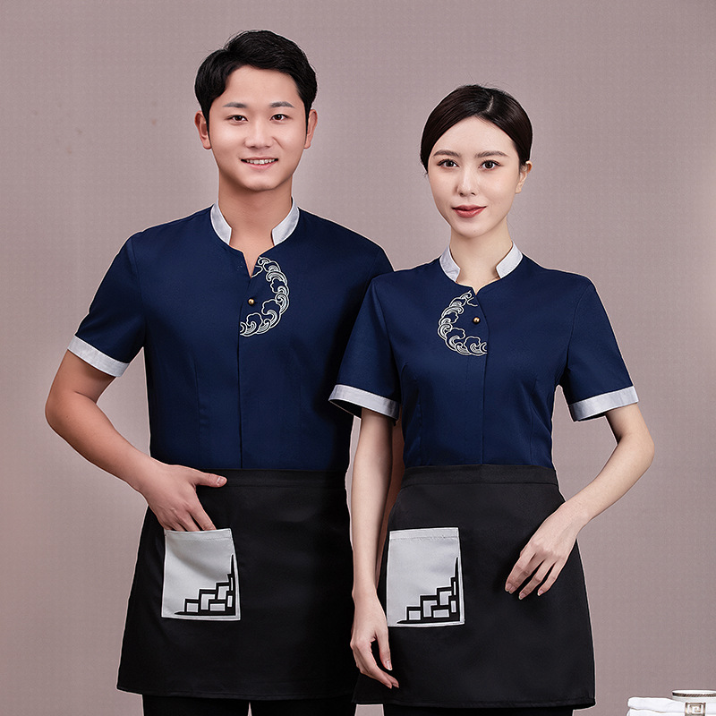 fashion restaurant store waiter blouse shirt uniform wholesale