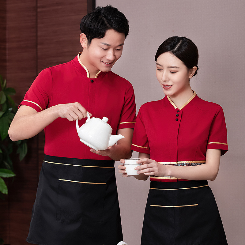 restaurant dinning serive staff workwear uniform shirt blouse