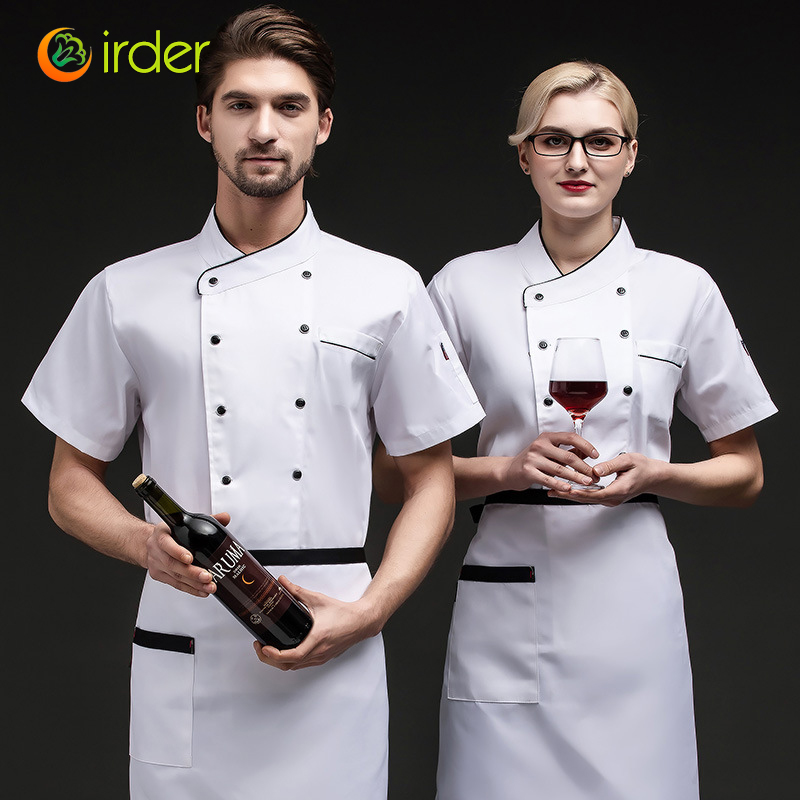 short sleeve design bread sore barkery chef jacket chef uniform
