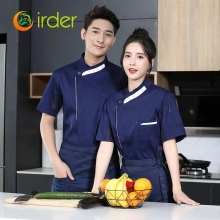 summer breathable chef jacket chef uniform with mesh