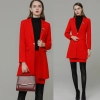 Europe America style fashion winter autumn woolen fabric women suit blazer shirt set