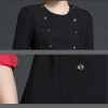 short sleeve double breasted flight attendant work uniform women suit
